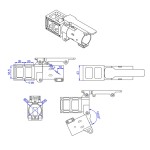 RJX Quick Release 35mm Folding Side Horizontal Arm Pipe Joint Plant Agriculture UAV Drone Foldable Tube Clamp Drone Folding Arm